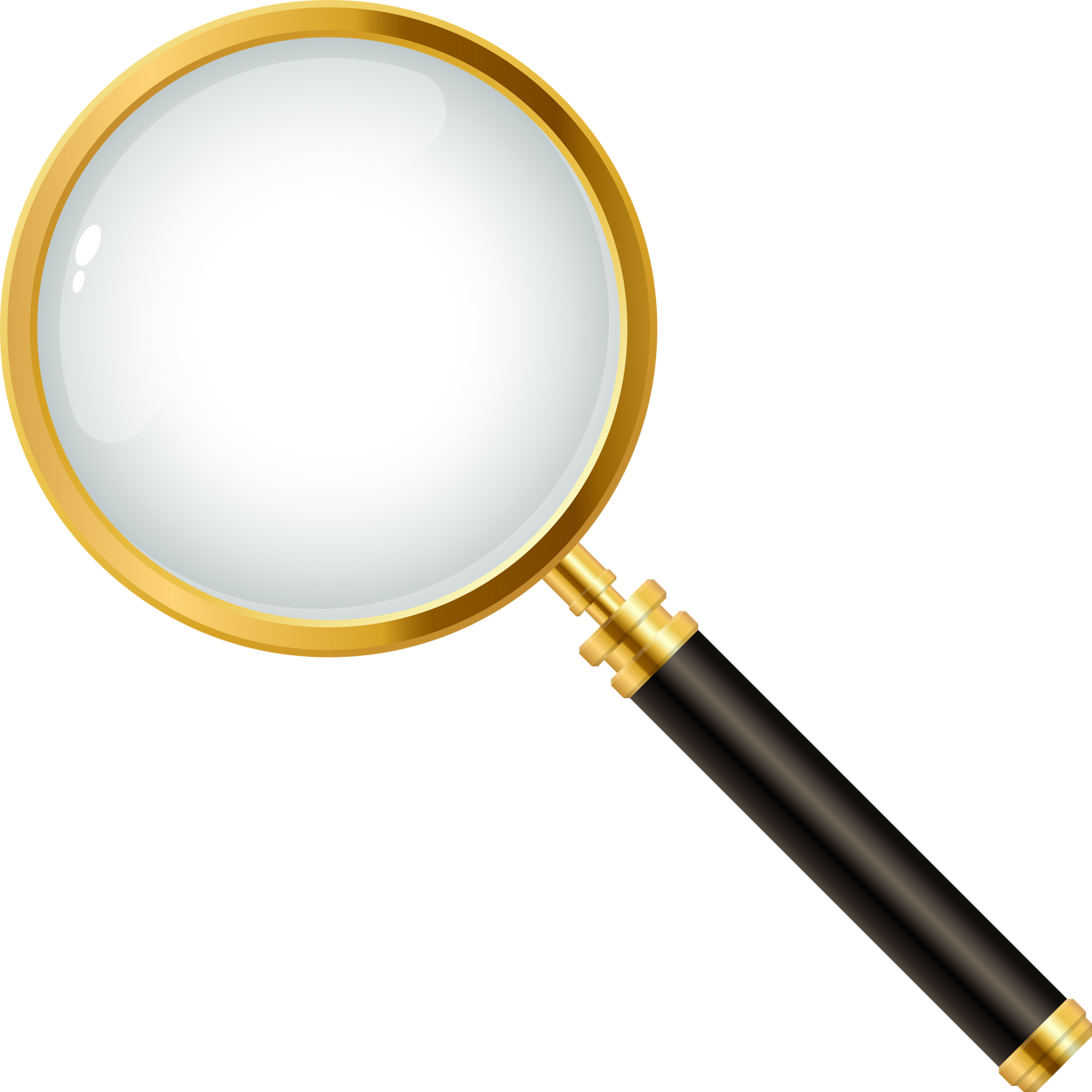 Realistic magnifying glass 

